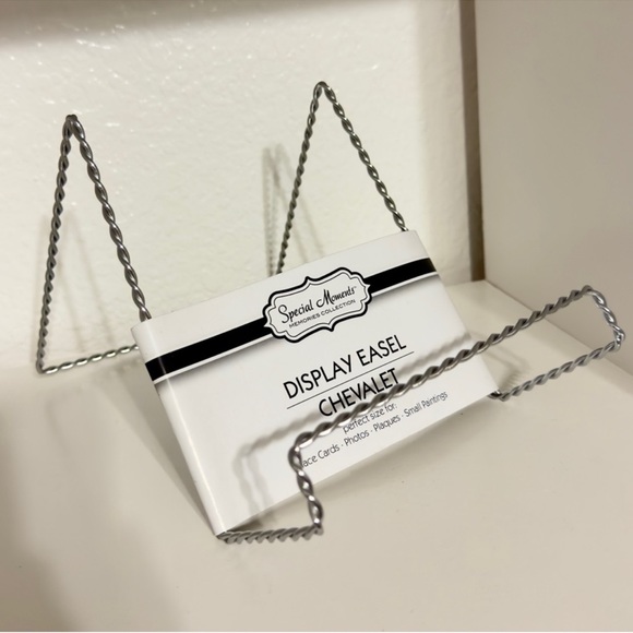 SPECIAL MOMENTS Silver Display Easel Chevalet Pack Of 3 - Picture 3 of 8